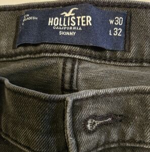 Hollister Men's Charcoal Skinny Jeans
